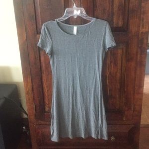 Dark Gray American Apparel T Shirt Dress XS